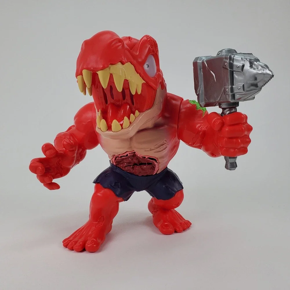 ZURU Smashers Mega Horror Surprise Red‎ T-Rex Dinosaur Action Figure Hammer